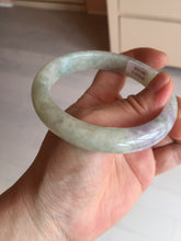 Load image into Gallery viewer, 61.5mm Certified Type A 100% Natural white/light purple/green Jadeite Jade bangle BF122-1926
