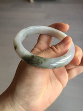 Load image into Gallery viewer, 57.5mm Certified Type A 100% Natural icy watery white purple black brown Jadeite Jade bangle BL73-7043
