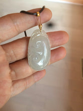 Load image into Gallery viewer, 100% Natural type A icy watery fine texture Jadeite Jade RuYi(如意) pendant AY21
