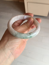 Load image into Gallery viewer, 56.5mm 100% natural type A sunny green/white/purple/red (FU LU SHOU) jadeite jade bangle BF123-4043
