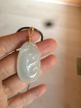 Load image into Gallery viewer, 100% Natural type A icy watery fine texture Jadeite Jade RuYi(如意) pendant AY21
