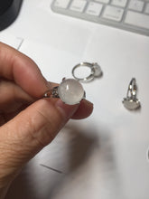 Load image into Gallery viewer, 100% Natural icy white clear ShuiMo Jade(水沫玉,foam of the water, quartzite) ring XY106
