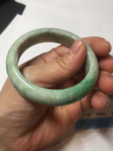 Load image into Gallery viewer, 51.5mm certified Type A 100% Natural sunny green purple oval Jadeite Jade bangle BS29-4436
