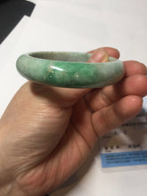 Load image into Gallery viewer, 51.5mm certified Type A 100% Natural sunny green purple oval Jadeite Jade bangle BS29-4436
