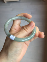 Load image into Gallery viewer, 54mm Certified type A 100% Natural  light green purple gray round cut Jadeite bangle PD35-9606
