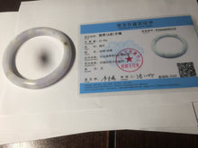 Load image into Gallery viewer, 59mm Certified type A 100%  Natural white/light purple Jadeite bangle AC75-0312
