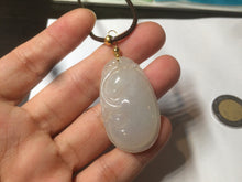 Load image into Gallery viewer, 100% Natural type A icy watery fine texture Jadeite Jade RuYi(如意) pendant AY21
