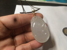 Load image into Gallery viewer, 100% Natural type A icy watery fine texture Jadeite Jade RuYi(如意) pendant AY21
