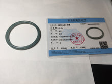 Load image into Gallery viewer, 51.8mm certified 100% natural Type A icy watery green slim jadeite jade bangle BL112-9437
