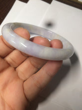 Load image into Gallery viewer, 59mm Certified type A 100%  Natural white/light purple Jadeite bangle AC75-0312
