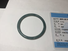 Load image into Gallery viewer, 51.8mm certified 100% natural Type A icy watery green slim jadeite jade bangle BL112-9437
