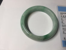 Load image into Gallery viewer, 55.2mm Certified Type A 100% Natural sunny green Jadeite Jade bangle AU6-4440
