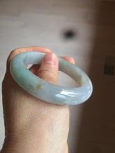 Load image into Gallery viewer, Reserved! Please don&#39;t order. 56.8mm certified type A 100% Natural icy watery green/white/brown/purple jadeite jade bangle Z127-4408
