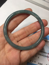 Load image into Gallery viewer, 51.8mm certified 100% natural Type A icy watery green slim jadeite jade bangle BL112-9437
