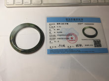 Load image into Gallery viewer, 51.8mm certified 100% natural Type A deep forest green/mountain yellow brown jadeite jade bangle PA77-6300
