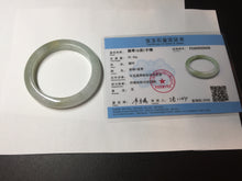 Load image into Gallery viewer, 53.8mm certified 100% natural Type A icy watery green brown purple  jadeite jade bangle BL113-9438
