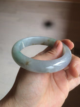 Load image into Gallery viewer, Reserved! Please don&#39;t order. 56.8mm certified type A 100% Natural icy watery green/white/brown/purple jadeite jade bangle Z127-4408
