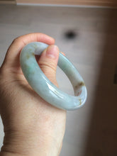 Load image into Gallery viewer, Reserved! Please don&#39;t order. 56.8mm certified type A 100% Natural icy watery green/white/brown/purple jadeite jade bangle Z127-4408
