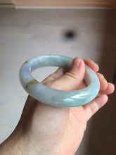 Load image into Gallery viewer, Reserved! Please don&#39;t order. 56.8mm certified type A 100% Natural icy watery green/white/brown/purple jadeite jade bangle Z127-4408
