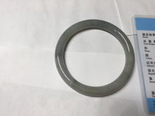 Load image into Gallery viewer, 54mm Certified type A 100% Natural  light green purple gray round cut Jadeite bangle PD35-9606
