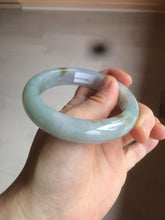 Load image into Gallery viewer, Reserved! Please don&#39;t order. 56.8mm certified type A 100% Natural icy watery green/white/brown/purple jadeite jade bangle Z127-4408
