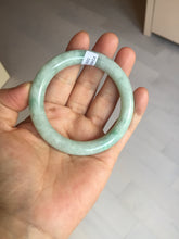 Load image into Gallery viewer, 53.3mm certified natural 100% natural Type A light green round cut jadeite jade bangle BP19-5001
