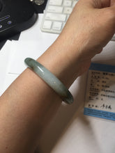 Load image into Gallery viewer, 51.8mm certified 100% natural Type A deep forest green/mountain yellow brown jadeite jade bangle PA77-6300
