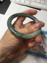 Load image into Gallery viewer, 56mm Certified Type A 100% Natural light green purple round cut Jadeite bangle PB172-4716
