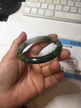 Load image into Gallery viewer, 51.8mm certified 100% natural Type A deep forest green/mountain yellow brown jadeite jade bangle PA77-6300
