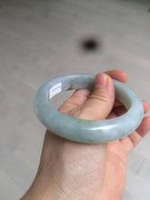 Load image into Gallery viewer, Reserved! Please don&#39;t order. 56.8mm certified type A 100% Natural icy watery green/white/brown/purple jadeite jade bangle Z127-4408
