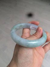 Load image into Gallery viewer, Reserved! Please don&#39;t order. 56.8mm certified type A 100% Natural icy watery green/white/brown/purple jadeite jade bangle Z127-4408
