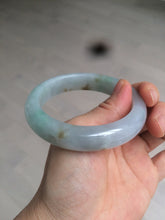 Load image into Gallery viewer, Reserved! Please don&#39;t order. 56.8mm certified type A 100% Natural icy watery green/white/brown/purple jadeite jade bangle Z127-4408
