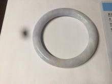 Load image into Gallery viewer, 54mm Certified type A 100%  Natural white/light purple round cut Jadeite bangle AC77-0319
