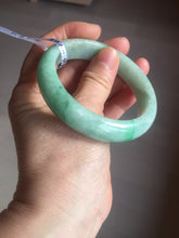 Load image into Gallery viewer, 55.2mm Certified Type A 100% Natural sunny green Jadeite Jade bangle AU6-4440
