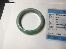 Load image into Gallery viewer, 56.4mm certified Type A 100% Natural sunny green/ white Jadeite Jade bangle BS33-4430
