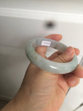 Load image into Gallery viewer, Reserved! Please don&#39;t order. 56.8mm certified type A 100% Natural icy watery green/white/brown/purple jadeite jade bangle Z127-4408
