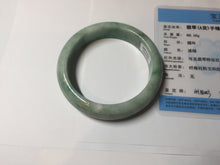 Load image into Gallery viewer, 56.4mm certified Type A 100% Natural sunny green/ white Jadeite Jade bangle BS33-4430
