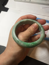 Load image into Gallery viewer, 56.4mm certified Type A 100% Natural sunny green/ white Jadeite Jade bangle BS33-4430
