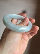 Load image into Gallery viewer, 54.8mm certified type A 100% Natural icy watery green/white/brown  jadeite jade bangle Z126-4403
