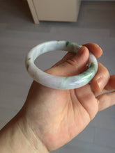 Load image into Gallery viewer, 56.6mm certificated Type A 100% Natural green purple white Jadeite Jade bangle BL66-6241
