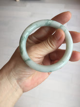 Load image into Gallery viewer, 51.5mm Certified Type A 100% Natural light green with floating green flowers round cut Jadeite jade bangle PB173-4721
