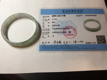 Load image into Gallery viewer, 53.5mm certified 100% natural Type A light watermelon rind green/yellow/purple jadeite jade bangle BL114-9428
