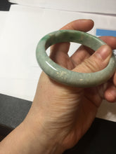 Load image into Gallery viewer, 56.5mm certified Type A 100% Natural sunny green/white Jadeite Jade bangle BS34-4429
