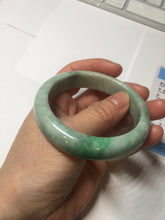 Load image into Gallery viewer, 56mm Certified Type A 100% Natural sunny green Jadeite Jade bangle AU8-4428
