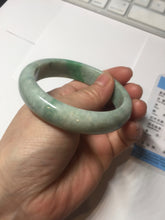 Load image into Gallery viewer, 56mm Certified Type A 100% Natural sunny green Jadeite Jade bangle AU8-4428
