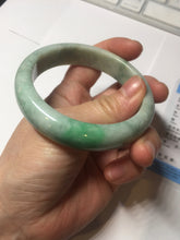 Load image into Gallery viewer, 56mm Certified Type A 100% Natural sunny green Jadeite Jade bangle AU8-4428
