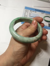 Load image into Gallery viewer, 56.2mm certified Type A 100% Natural sunny green/white/red Jadeite Jade bangle BS35-4433
