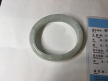 Load image into Gallery viewer, 51mm Certified Type A 100% Natural icy light green oval jadeite jade bangle BK94-7735
