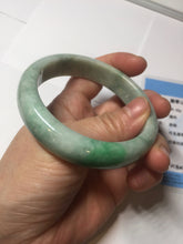 Load image into Gallery viewer, 56mm Certified Type A 100% Natural sunny green Jadeite Jade bangle AU8-4428
