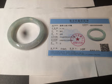 Load image into Gallery viewer, 57mm Certified Type A 100% Natural green/blue chubby  jadeite Jade bangle BH11-4406
